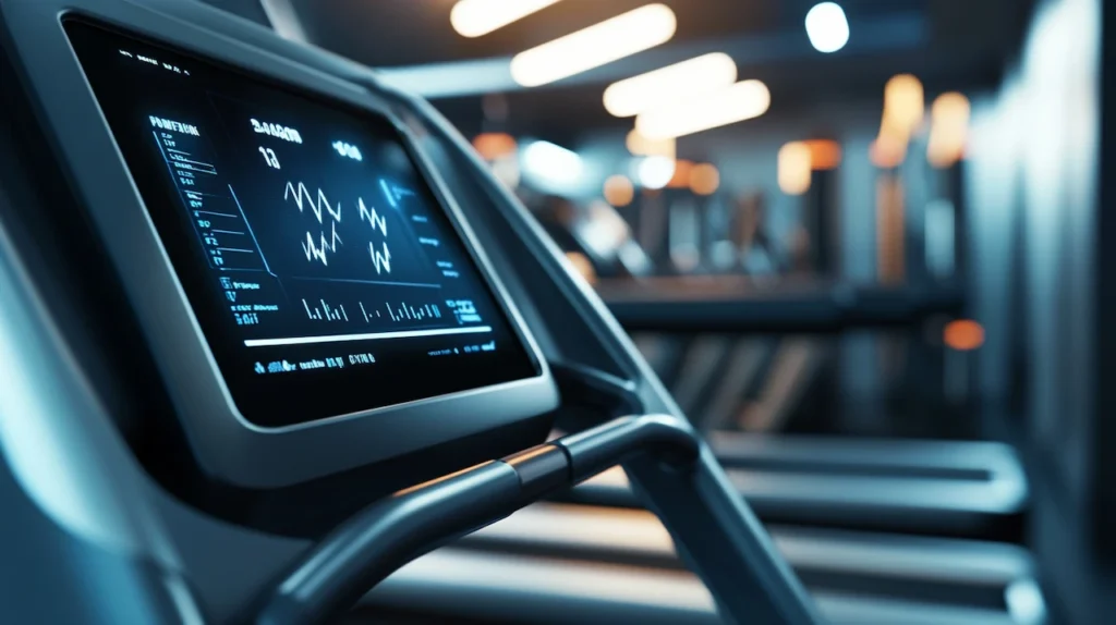 Treadmill screen display